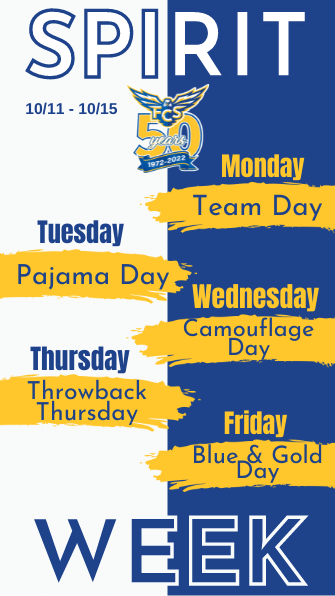Spirit Week Themes of Each Day
